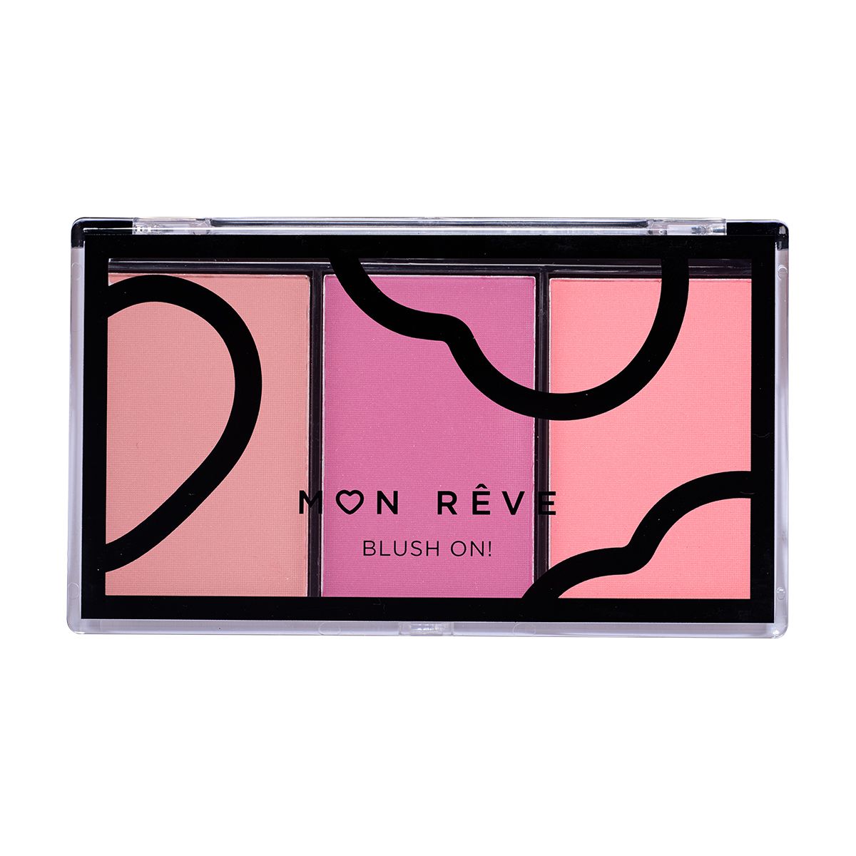 Mon Reve Paleta Fard de Obraz Blush Trio 03 Plum 9.9g