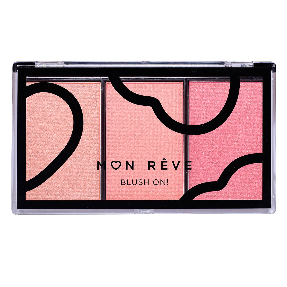 Mon Reve Paleta Fard de Obraz Blush Trio 04 Pinky 9.9g