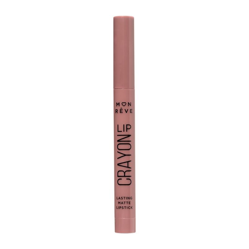 Mon Reve Ruj Lip Crayon Matte Lasting Lipstick 02 Burnt Lilac 2g