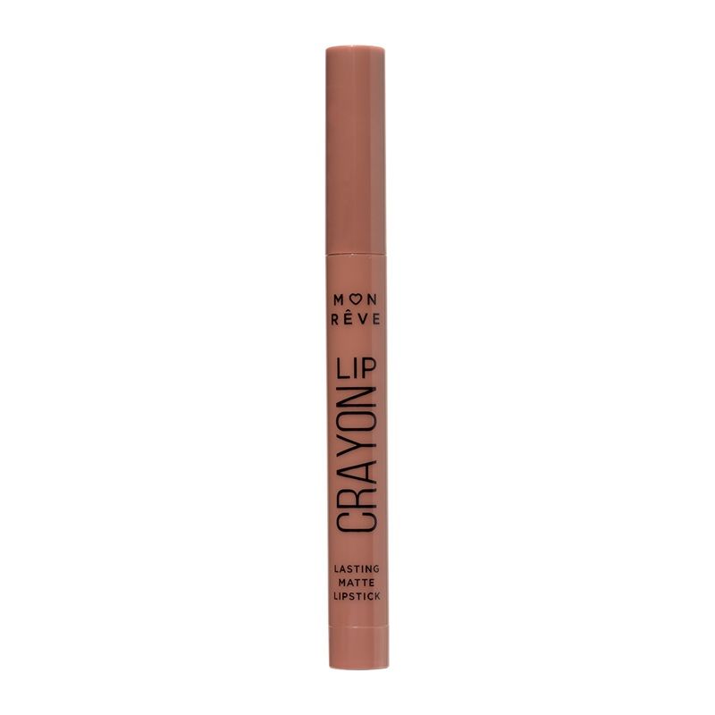 Mon Reve Ruj Lip Crayon Matte Lasting Lipstick 02 Burnt Lilac 2g