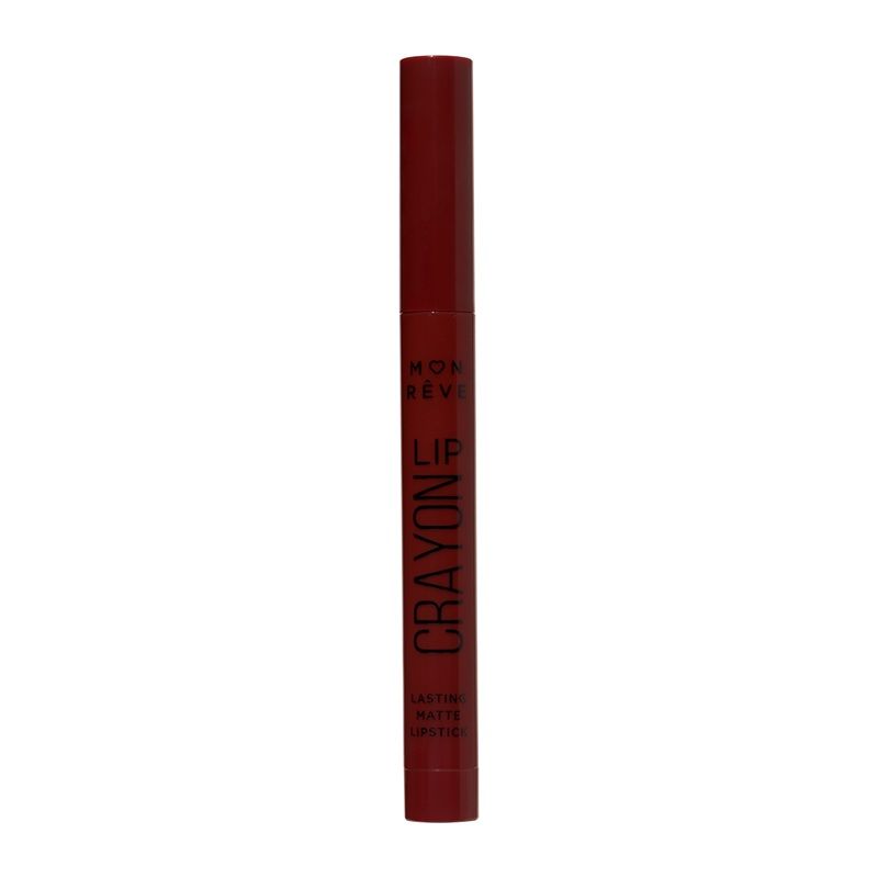 Mon Reve Ruj Lip Crayon Matte Lasting Lipstick 02 Burnt Lilac 2g