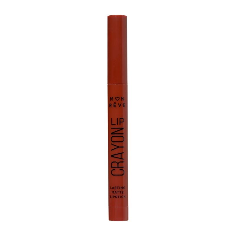 Mon Reve Ruj Lip Crayon Matte Lasting Lipstick 02 Burnt Lilac 2g