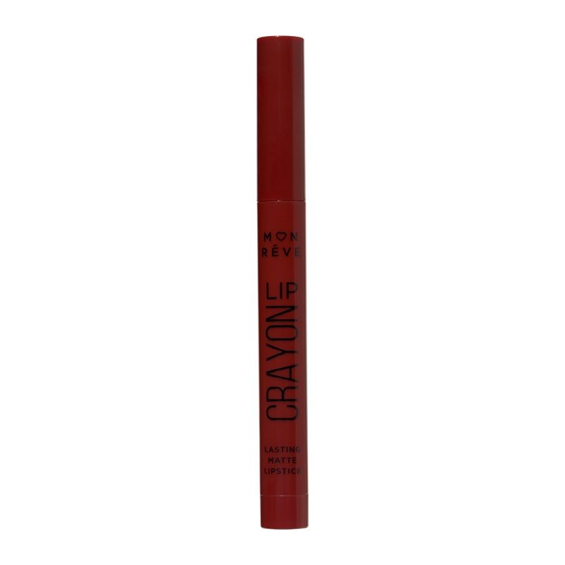 Mon Reve Ruj Lip Crayon Matte Lasting Lipstick 02 Burnt Lilac 2g