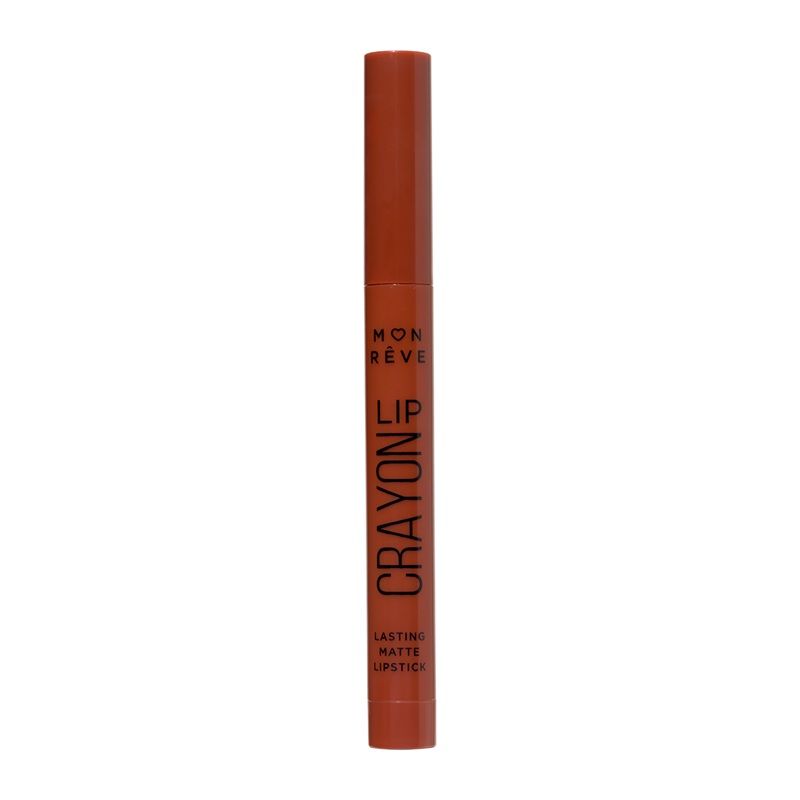 Mon Reve Ruj Lip Crayon Matte Lasting Lipstick 02 Burnt Lilac 2g
