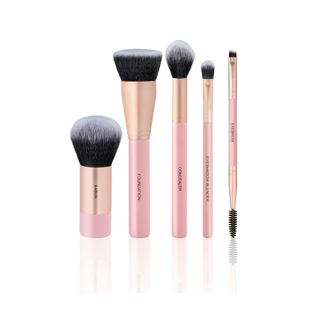 Mon Reve Set Pensule Essential Face & Eyes 5 Brush Set
