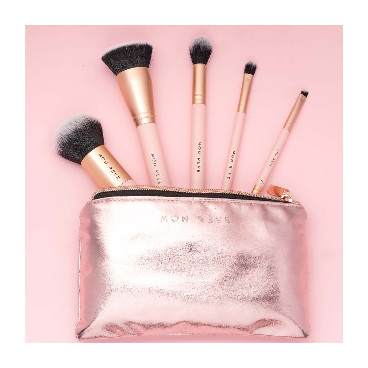 Mon Reve Set Pensule Essential Face & Eyes 5 Brush Set