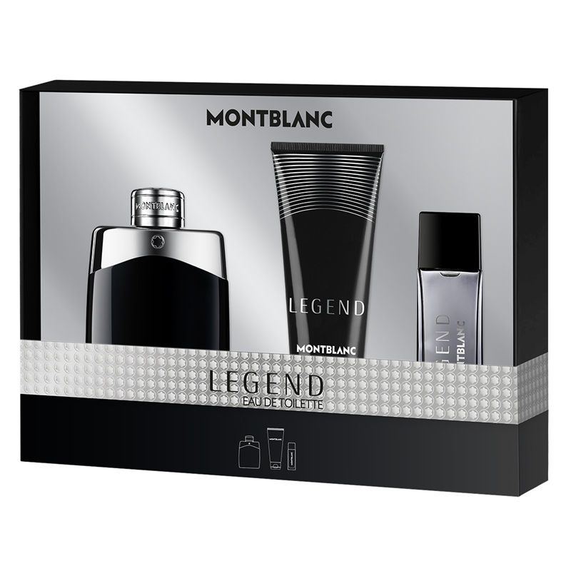 Mont Blanc Legend Set (Apa de toaleta 100ml + Apa de toaleta 15ml + Gel de dus 100ml)