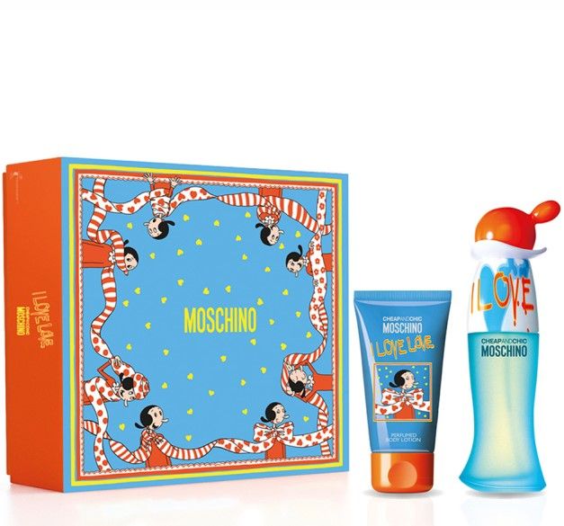 Moschino Cheap&Chic I Love Love Set (Apa de toaleta 30ml + Lotiune de corp 50ml)
