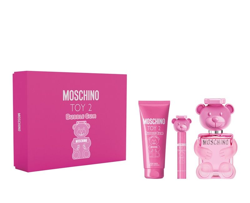Moschino Toy 2 Bubble Gum Set (Apa de toaleta 100ml + Apa de toaleta 10ml + Lotiune de corp 100ml)