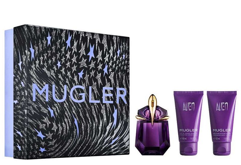Mugler Alien Set (Apa de parfum 30ml + Lotiune pentru corp 50ml + Gel de dus 50ml)