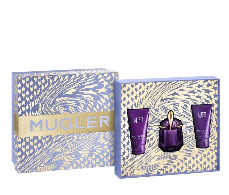 Mugler Alien Set (Apa de parfum 30ml + Lotiune pentru corp 50ml + Gel de dus 50ml)