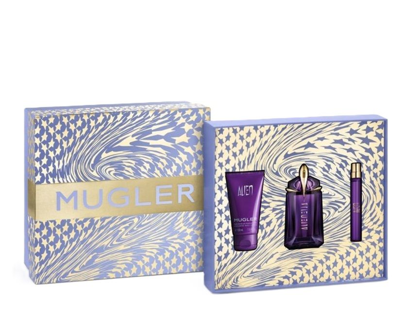 Mugler Alien Set (Apa de parfum Reincarcabila 60ml + Apa de parfum 10ml + Lotiune de corp 50ml)