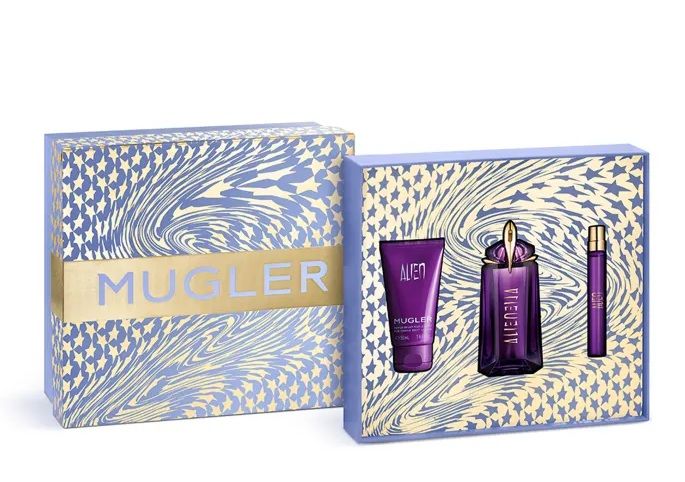 Mugler Alien Set (Apa de parfum Reincarcabila 60ml + Apa de parfum 10ml + Lotiune de corp 50ml)