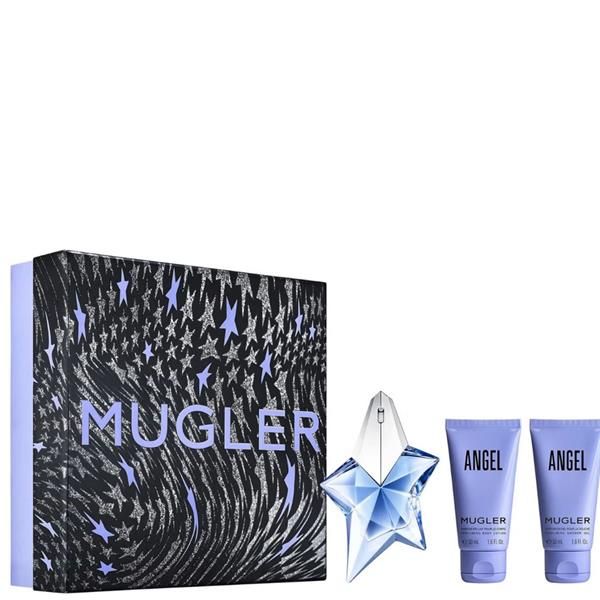 Mugler Angel Set (Apa de parfum Reincarcabila 25ml + Lotiune de Corp 50ml + Gel de Dus 50ml)