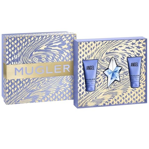Mugler Angel Set (Apa de parfum Reincarcabila 25ml + Lotiune de Corp 50ml + Gel de Dus 50ml)
