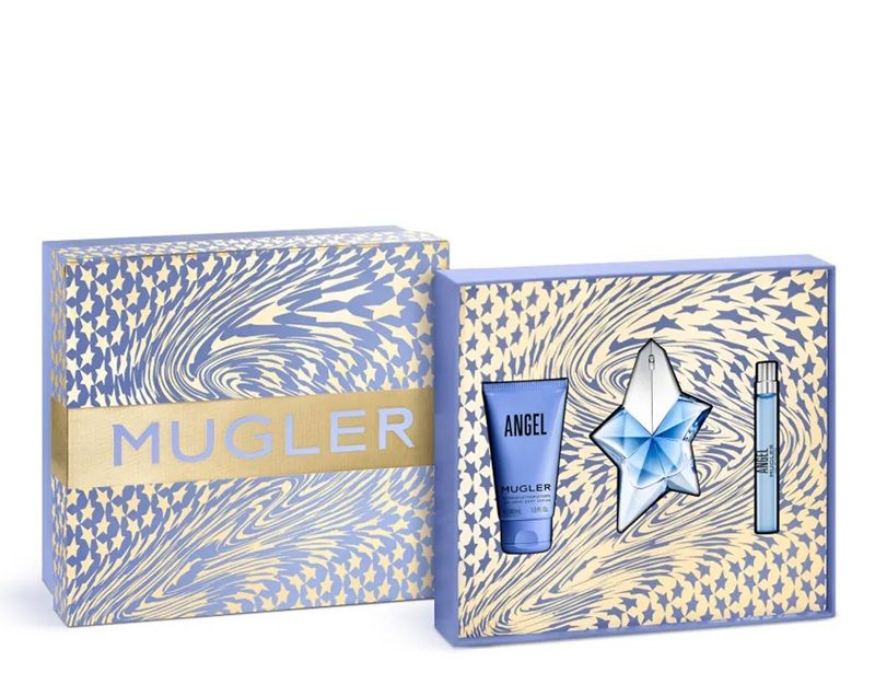 Mugler Angel Set (Apa de parfum Reincarcabila 50ml + Apa de parfum 10ml + Lotiune de Corp 50ml)