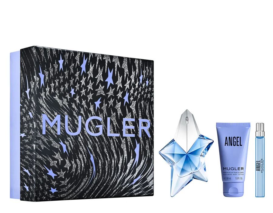 Mugler Angel Set (Apa de parfum Reincarcabila 50ml + Apa de parfum 10ml + Lotiune de Corp 50ml)