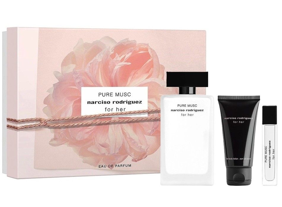 Narciso Rodriguez For Her Pure Musc Set (Apa de parfum 100ml + Apa de parfum 10ml + Lotiune de corp 50ml)