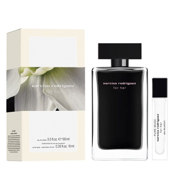 Narciso Rodriguez For Her Set (Apa de toaleta 100ml + Apa de parfum Pure Musc 10ml)