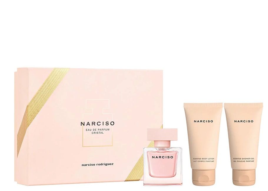 Narciso Rodriguez Narciso Cristal Set (Apa de parfum 50ml + Lotiune de corp 50ml + Gel de dus 50ml)