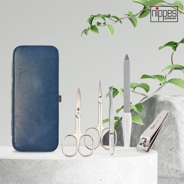 Nippes Trusa pentru Manichiura Vintage Blue Cowhide 1032