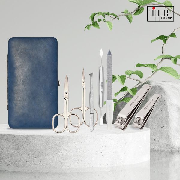 Nippes Trusa pentru Manichiura Vintage Blue Cowhide 1033
