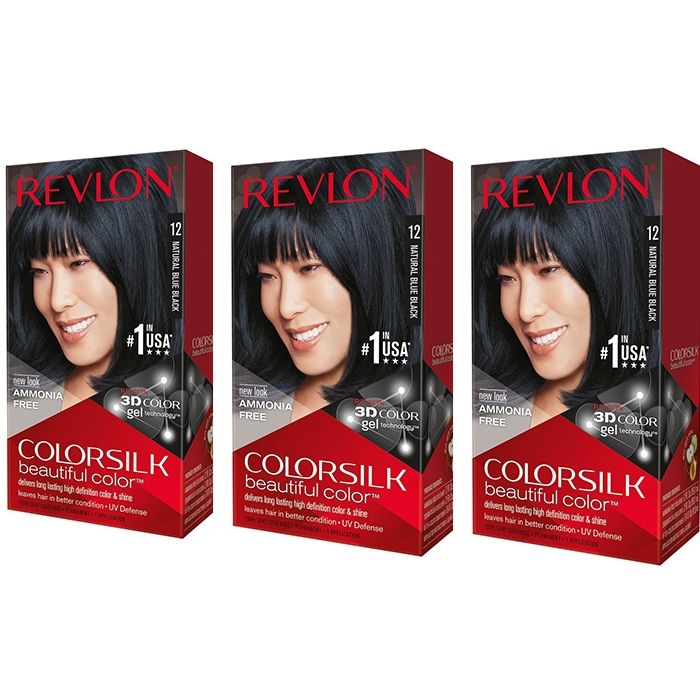 Pachet Revlon Vopsea Par Colorsilk 12 Blue Back X 3 bucati