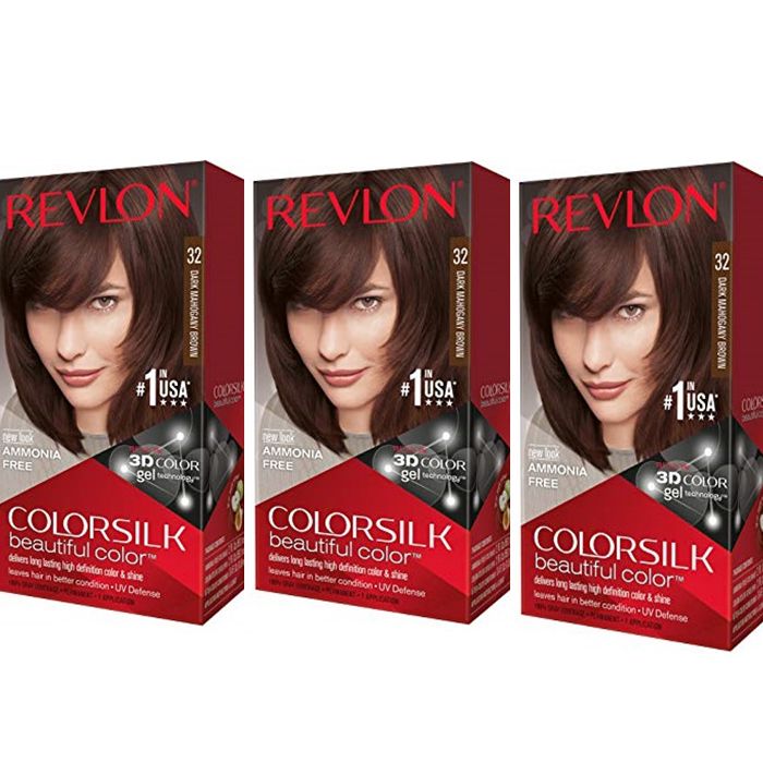 Revlon Pachet Revlon Vopsea de Par Colorsilk 32 Dark Mahagony X 3 bucati