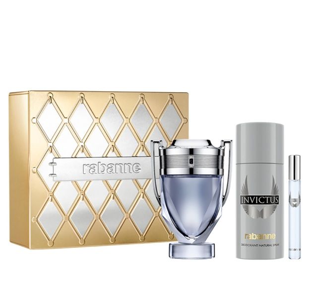 Paco Rabanne Invictus Set (Apa de toaleta 100ml + Apa de toaleta 10ml + Deo Spray 150ml)
