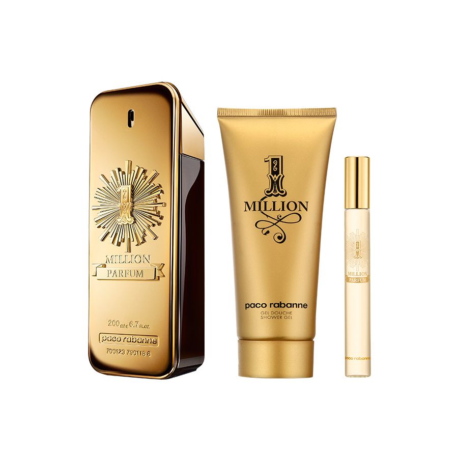 Paco Rabanne One Million Parfum Set (Apa de parfum 100ml + Apa de parfum 10ml + Gel de dus 100ml)
