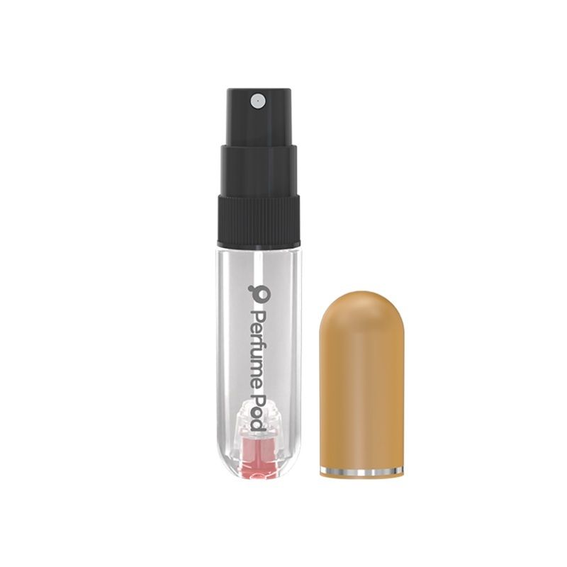 Perfume Pod Pure Gold Recipient reincarcabil pentru parfum cu atomizor 5ml