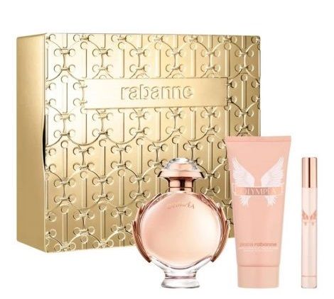Rabanne Olympea Set (Apa de parfum 80ml + Apa de parfum 10ml + Lotiune de corp 100ml)