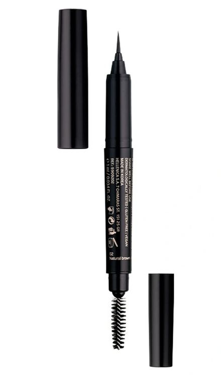 Radiant Pen Wizard Tattoo Tus pentru sprancene 2 Natural Brown 1ml