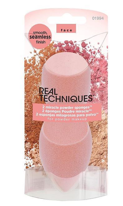 Real Techniques Beauty Blender Set 2xMiracle Powder Burete Machiaj