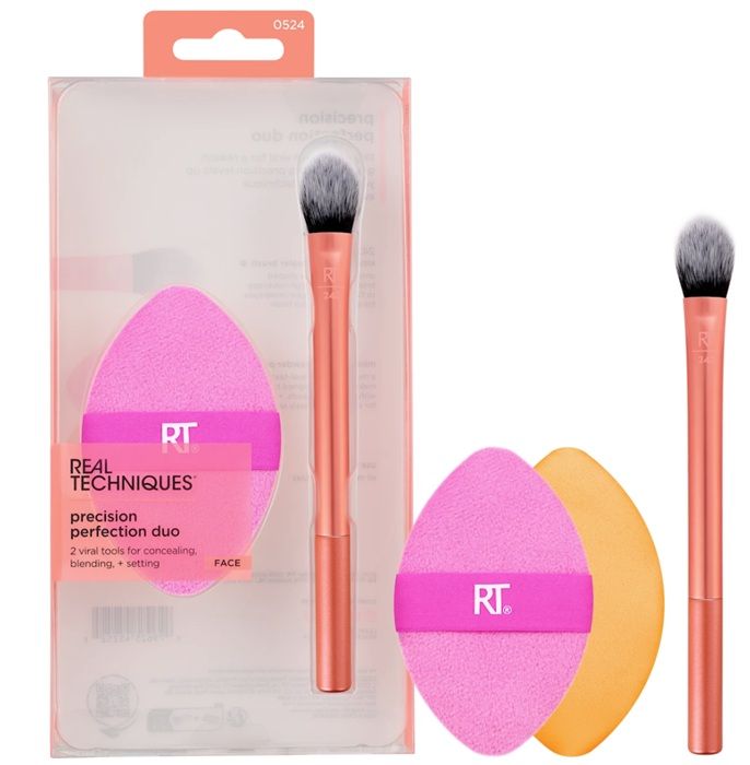 Real Techniques Set Pensula + Burete Machiaj Precision Perfection Duo