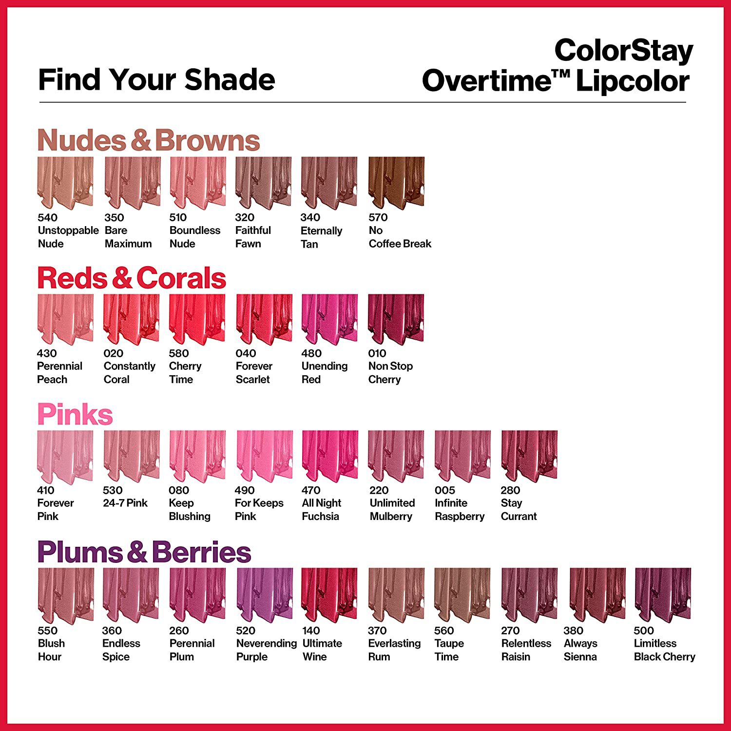 Revlon Colorstay Overtime Ruj Rezistent 260 Perennial Plum
