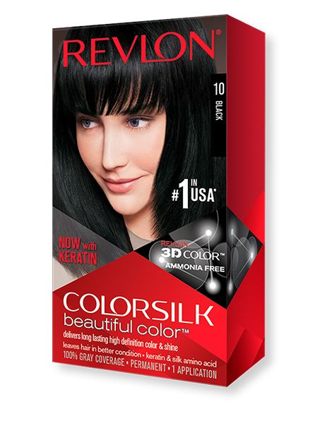 Revlon Vopsea de Par Colorsilk 10 Black