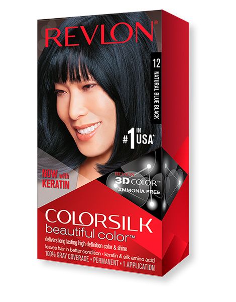 Revlon Vopsea de Par Colorsilk 12 Blue Black