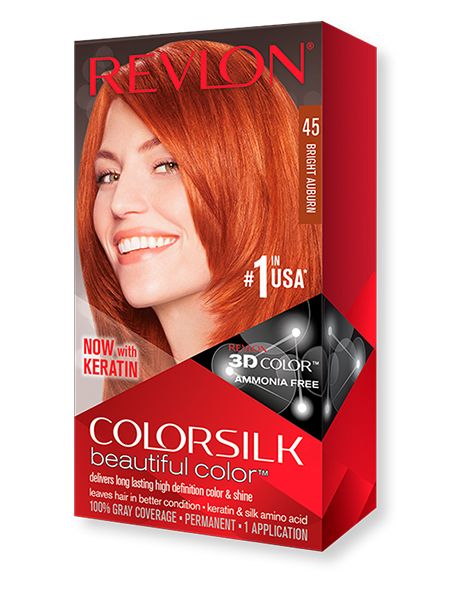 Revlon Vopsea de Par Colorsilk 45 Bright Auburn
