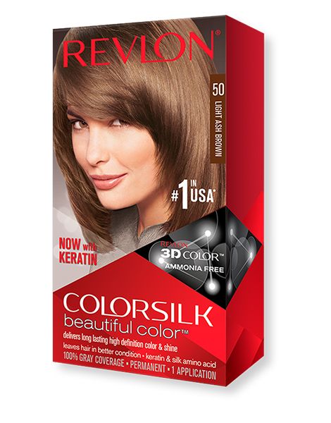 Revlon Vopsea de Par Colorsilk 50 Light Ash Brown