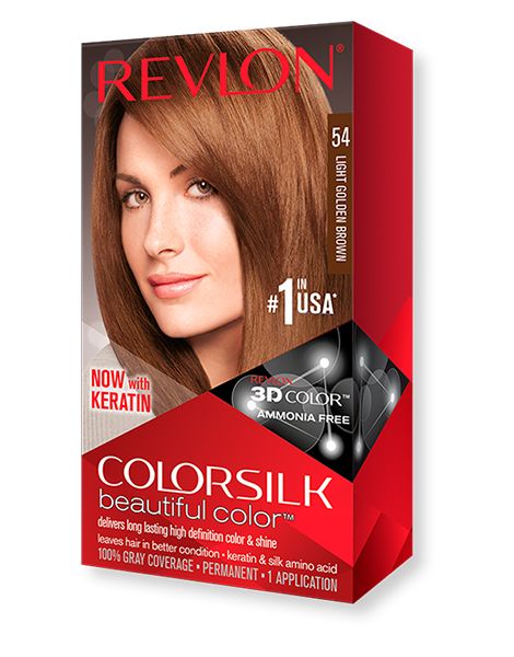 Revlon Vopsea de Par Colorsilk 54 Light Golden Brown