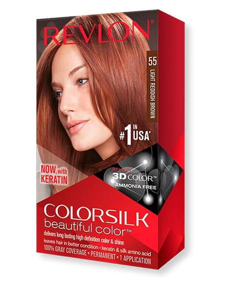 Revlon Vopsea de Par Colorsilk 55 Light Reddish Brown