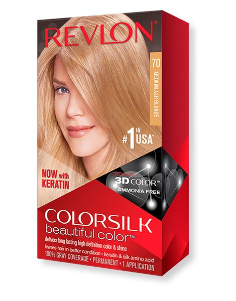 Revlon Vopsea de Par Colorsilk 70 Medium Ash Blonde