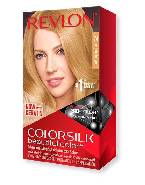 Revlon Vopsea de Par Colorsilk 74 Medium Blonde