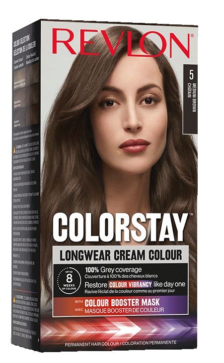 Revlon Vopsea de par Colorstay Longwear Cream Colour 5 Medium Brown 165ml