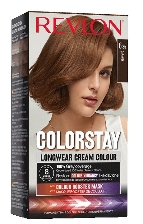 Revlon Vopsea de par Colorstay Longwear Cream Colour 6.35 Caramel 165ml