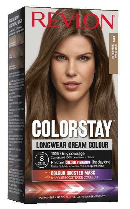 Revlon Vopsea de par Colorstay Longwear Cream Colour 6 Light Brown 165ml