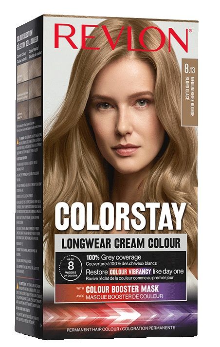 Revlon Vopsea de par Colorstay Longwear Cream Colour 8.13 Medium Beige Blonde 165ml