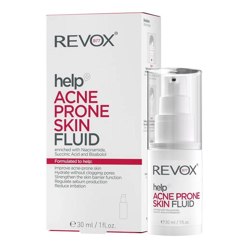 Revox Help Acne Prone Skin Fluid Crema ten predispus la acnee 30ml