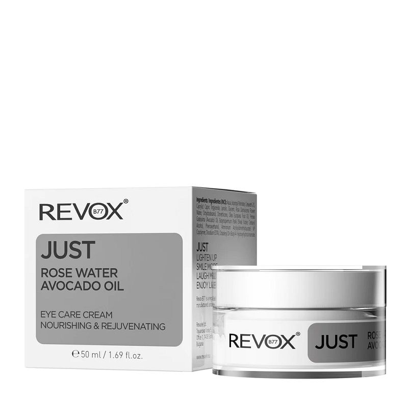 Revox Just Rose Water Avocado Oil Eye Care Cream Crema de Ochi 50ml